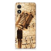 Motorola Moto E13 | Siliconen hoesje | met foto Bladmuziek - thumbnail