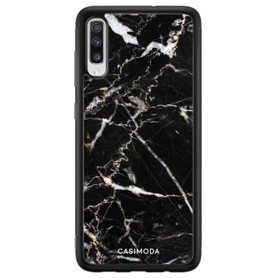 Samsung Galaxy A70 hoesje - Marmer zwart Samsung Galaxy A70 hoesje - Marmer zwart
