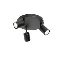 QAZQA Moderne plafondlamp zwart verstelbaar rond 3-lichts - Java - thumbnail