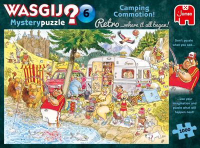 Jumbo Puzzel Wasgij Retro Mystery 6 Camping Commotion! 1000 Stukjes