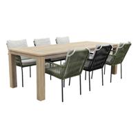 Teresa 4x Green 2x black/Rome grey 240 cm. tuinset - 7-delig - thumbnail