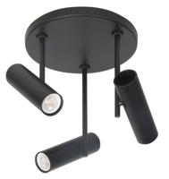 Highlight Zwarte spotTrend 3-lichts rond - S7532.01 - thumbnail