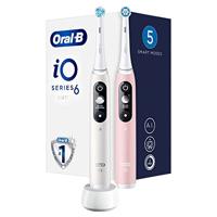 Braun Oral-B iO6 DuoPack Wit/Roze - thumbnail