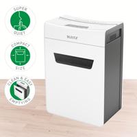 Leitz IQ 10X Protect Premium P4 Papierversnipperaar 10 vellen Cross cut 4 x 40 mm P-4 18 l Ook geschikt voor Nietjes, Paperclips - thumbnail