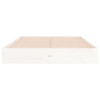 Bedframe massief hout wit 180x200 cm - thumbnail