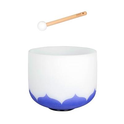 Sela SECLU9A Indigo Crystal Singing Bowl Set - Lotus (A: 432 Hz)