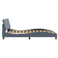 Bedframe zonder matras 160x200 cm fluweel donkergrijs - thumbnail