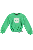SUPERREBEL Meisjes sweater Catalina - Fluo mint - thumbnail
