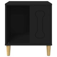 vidaXL Hondenhok, zwart, 44 x 42 x 49 cm, houten materiaal, woonkamer, rechthoekig, minimalistisch design, multifunctionele opslag, duurzame materialen, moderne uitstraling, praktische oplossingen - thumbnail