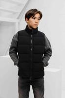 Malelions Matt Crinkle Padded Bodywarmer Kids Zwart - Maat 140 - Kleur: Zwart | Soccerfanshop - thumbnail
