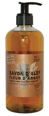 Aleppo Soap Co Arganzeep exfoliant bio met pomp 500 Milliliter Aleppo Soap Co Arganzeep exfoliant bio met pomp 500 Milliliter