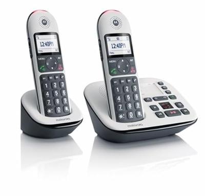 Motorola Big Keys Cordless Phone Zwart, Wit