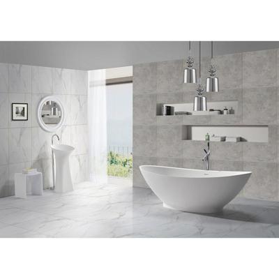 Wiesbaden Jasmijn Solid Surface Vrijstaand Bad - 186.5x84x59.5cm - Mat Wit