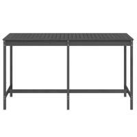 Tuintafel 203,5x90x110 cm massief grenenhout grijs - thumbnail