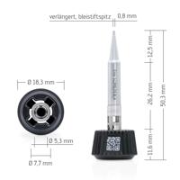 Ersa 0142PDLF08L/SB Soldeerpunt Potloodvorm Grootte soldeerpunt 0.80 mm Inhoud: 1 stuk(s) - thumbnail