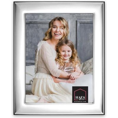 Haes Deco Verzilverde Fotolijst Bari voor een foto van 15x20 cm - Fraai Verzilverd met luxe Houten achterzijde en standaard om neer te zetten