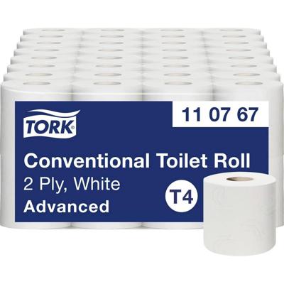 Toiletpapier tork t4 advanced 2laags 250 vel wit Toiletpapier tork t4 advanced 2laags 250 vel wit