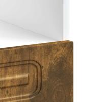 Ovenkast Kalmar bewerkt hout gerookt eikenkleurig - thumbnail