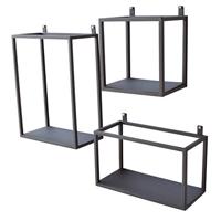 Urban Interiors wandboxes (Set van 3), kleur Vintage Black - thumbnail