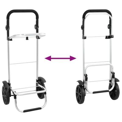 VidaXL Winkel trolley blauw 36,5 x 46,5 x 100,5 cm oxford stof