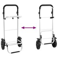 VidaXL Winkel trolley blauw 36,5 x 46,5 x 100,5 cm oxford stof - thumbnail