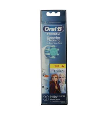 Borstel vervanger Oral-B EB10 4 FFS FROZEN II Paars (4 Stuks)