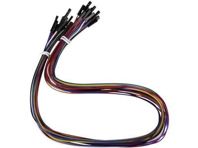 Joy-it RB-CB3-050 Jumperkabel Raspberry Pi®, Banana Pi, Arduino [20x Draadbrug-bus - 20x Draadbrug-bus] 0.50 m Bont Incl. pins