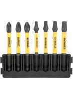 DeWalt Accessoires bitset | houder + impact torsion | 57 mm | pz1 x1, pz2 x2, t15 x1, t20 x1, t57 x1, t30 x1 - dt70823-qz - thumbnail