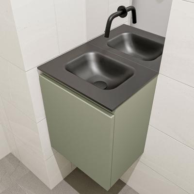 MONDIAZ OLAN 40cm toiletmeubel army. LEX wastafel urban midden geen kraangat MONDIAZ OLAN 40cm toiletmeubel army. LEX wastafel urban midden geen kraangat