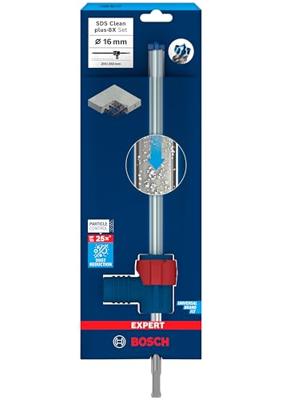 Bosch Accessoires EXPERT SDS CLEAN plus-8X boor 16 x 200 x 350 (SET van boor en connector) - 2608901771 Bosch Accessoires EXPERT SDS CLEAN plus-8X boor 16 x 200 x 350 (SET van boor en connector) - 2608901771