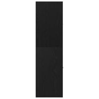 Apothekerskast 30x41x144,5 cm bewerkt hout zwart eikenkleurig - thumbnail