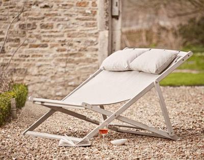 Durham double beach chair acacia fossil grey Eurofar - Eurofar Durham double beach chair acacia fossil grey Eurofar - Eurofar