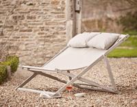 Durham double beach chair acacia fossil grey Eurofar - Eurofar - thumbnail