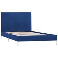 Bedframe stof blauw 90x200 cm - thumbnail