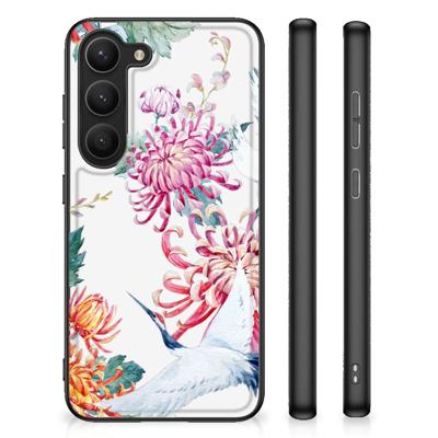 Samsung Galaxy S23 Dierenprint Telefoonhoesje Bird Flowers