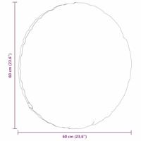 VidaXL Zitkussens 2 stuks blauw ø 40 x 13 cm fluweel - thumbnail