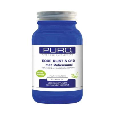 Puro Rode Rijst & Q10 Met Policosanol 90Capsules Puro Rode Rijst & Q10 Met Policosanol 90Capsules