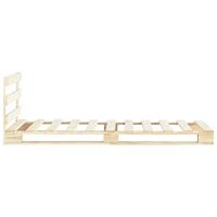 Bedframe pallet massief grenenhout 90x200 cm - thumbnail