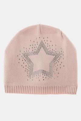 Ulla Popken Muts, gebreid, glitterster - Grote Maten Ulla Popken Muts, gebreid, glitterster - Grote Maten