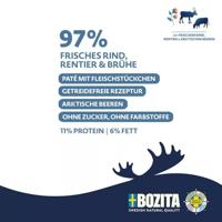 BOZITA Purely Paté Duoprotein Beef and reindeer - natvoer voor honden - 370g - thumbnail