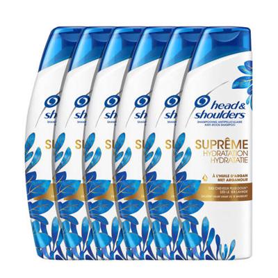 Head & Shoulders Suprême Hydratatie Anti-roos argan- & kokosolie shampoo 6 x 250ml - voordeelverpakking Head & Shoulders Suprême Hydratatie Anti-roos argan- & kokosolie shampoo 6 x 250ml - voordeelverpakking