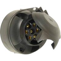 Carpoint stekkerdoos 7 polig 7 cm zwart - thumbnail