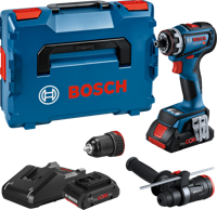 Bosch Blauw GSR 18V-90 FC Accuboormachine | 18V 4.0Ah in L-Boxx + GFA 18-M en GFA 18-H - 06019K6205 - thumbnail