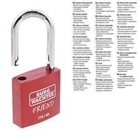 Burg Wächter 39431 Hangslot 40.00 mm Verschillend sluitend Rood Sleutelslot - thumbnail