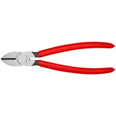 Knipex Zijsnijtang | 180 mm Lengte | Kunststof Bekleed | Zwart Geatramenteerd - 70 01 180 SB Knipex Zijsnijtang | 180 mm Lengte | Kunststof Bekleed | Zwart Geatramenteerd - 70 01 180 SB