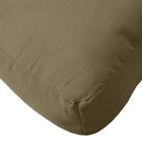 VidaXL Palletkussen 60x60x9,5 cm stof gemêleerd taupe - thumbnail
