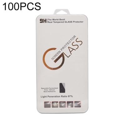 100 PCS gehard glas film Screen Protector kunststof pakkist