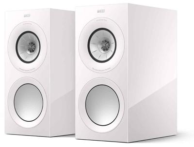 KEF R3 meta boekenplank speaker - wit hoogglans (per paar)