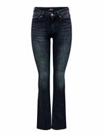Only Onlblush Mid Flared Dnm Rea409 Noos 15233833 Flare Blue Black Denim - thumbnail