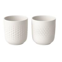 Villeroy & Boch Manufacture Collier Blanc Beker set 2 stuks - thumbnail